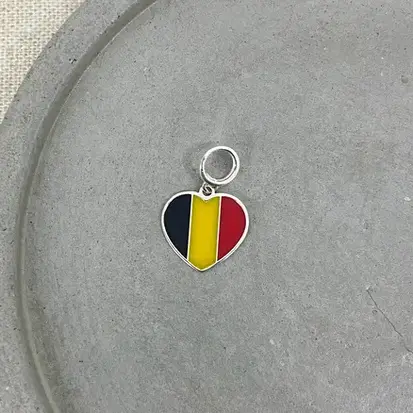 BERLOQUE CORAÇÃO RESINADO BÉLGICA